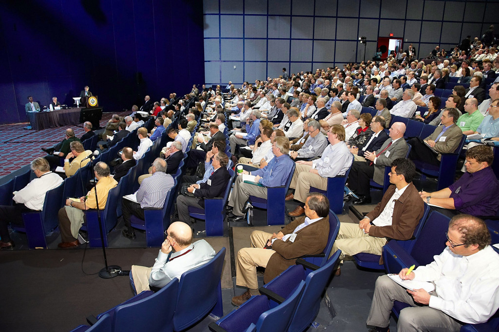 Over 1000 people can attend GCAGS talks in the large auditorium